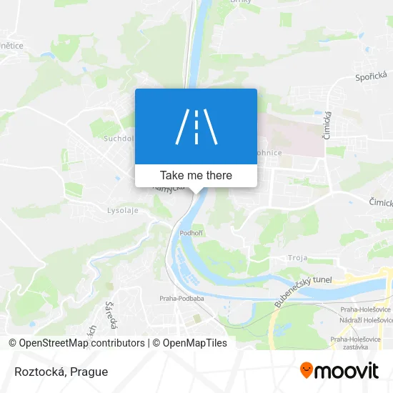 Карта Roztocká