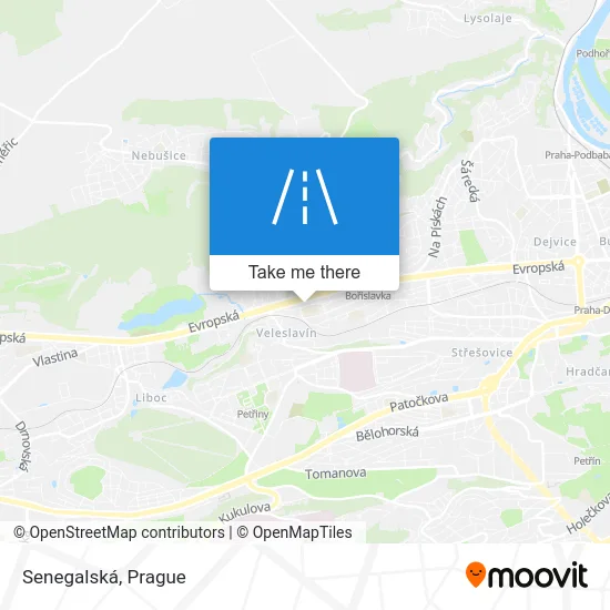 Карта Senegalská