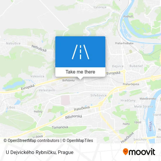 Карта U Dejvického Rybníčku