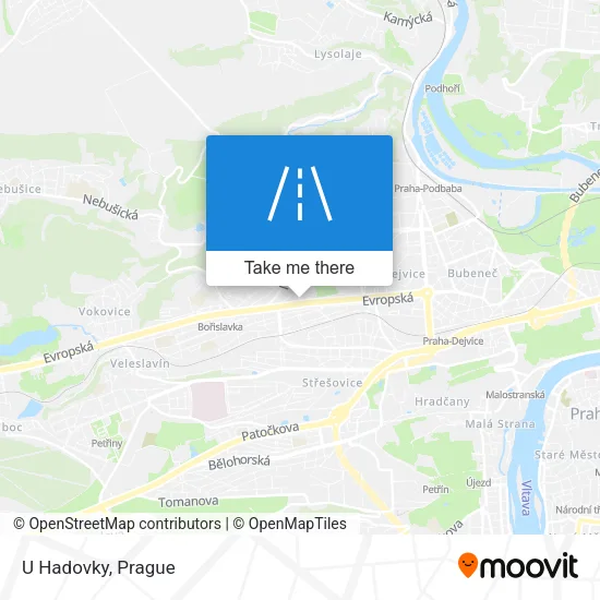 Карта U Hadovky