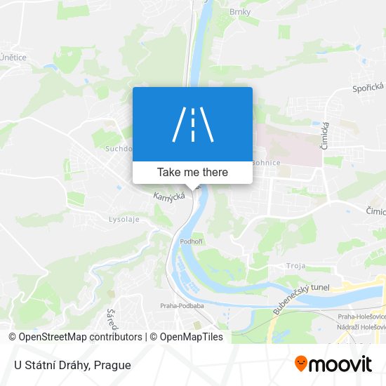 U Státní Dráhy map