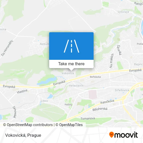 Карта Vokovická