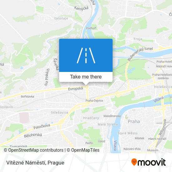 Vítězné Náměstí map