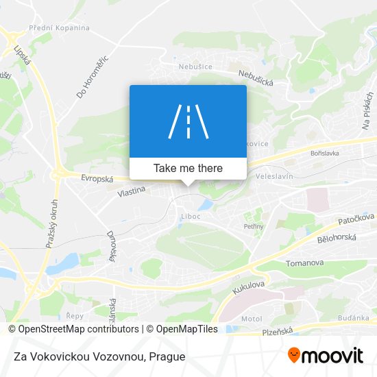 Za Vokovickou Vozovnou map
