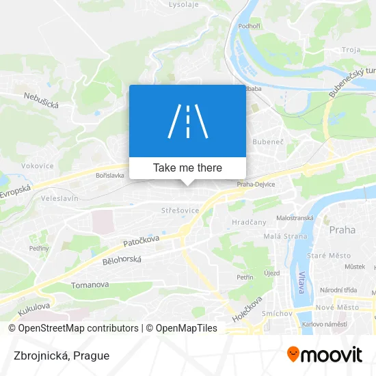 Карта Zbrojnická
