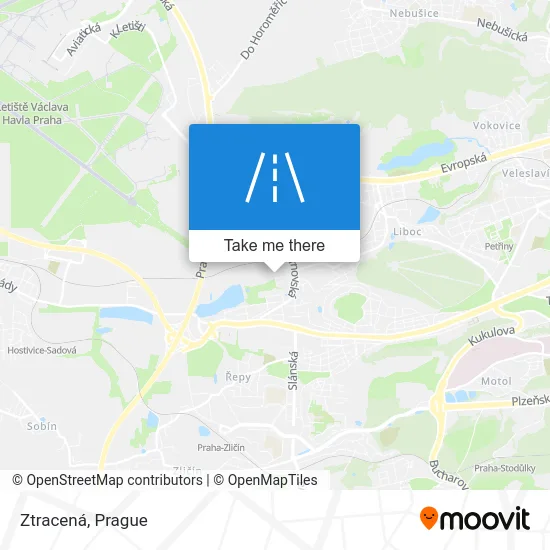 Карта Ztracená