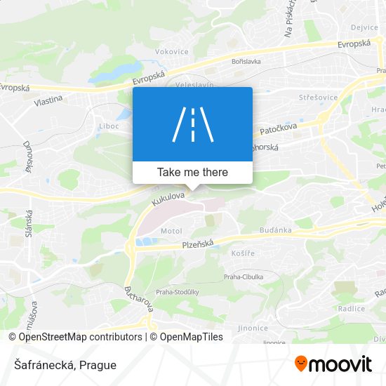 Šafránecká map