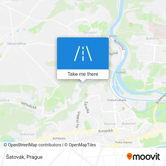 Карта Šatovák
