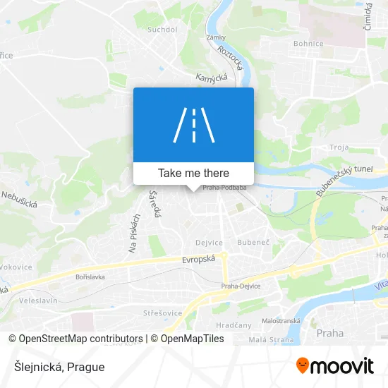 Карта Šlejnická