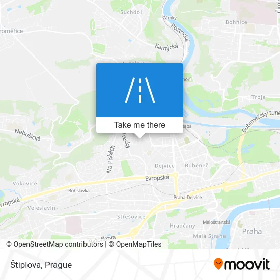 Карта Štiplova