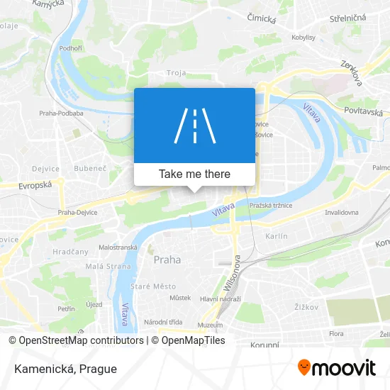 Карта Kamenická