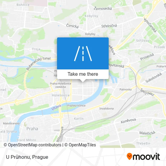 Карта U Průhonu