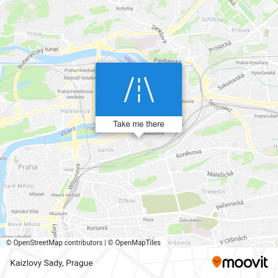 Карта Kaizlovy Sady