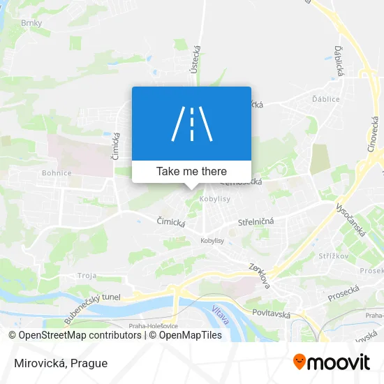 Карта Mirovická