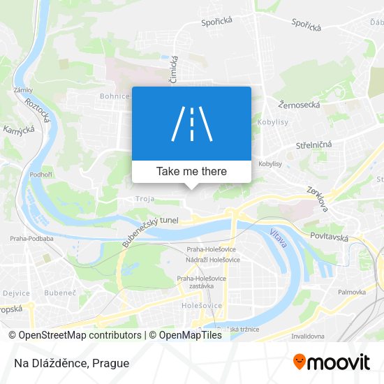 Na Dlážděnce map