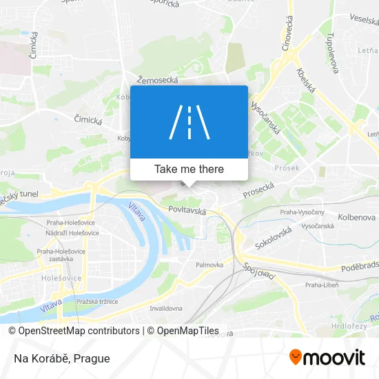 Na Korábě map