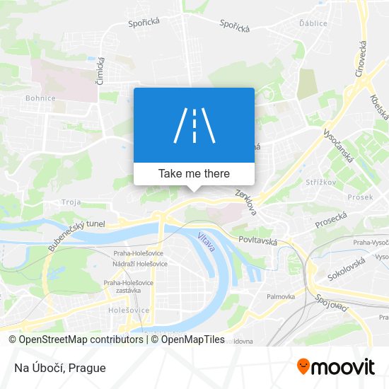 Na Úbočí map