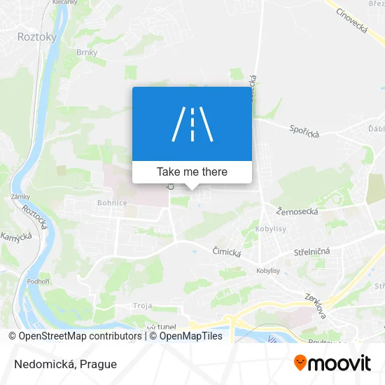 Карта Nedomická
