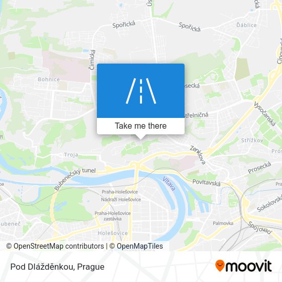 Pod Dlážděnkou map