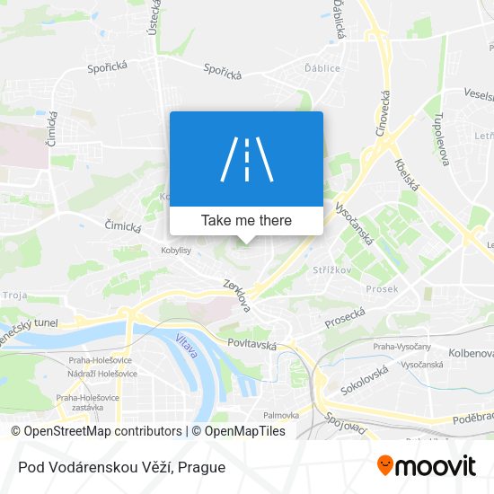 Pod Vodárenskou Věží map