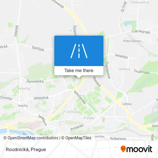 Карта Roudnická