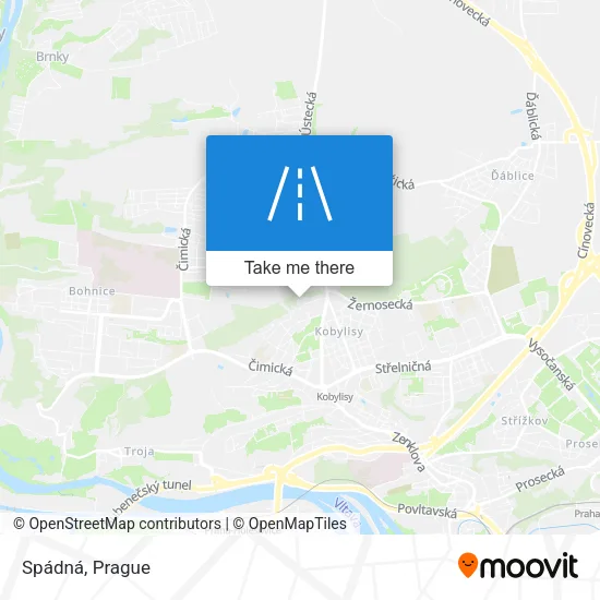 Карта Spádná