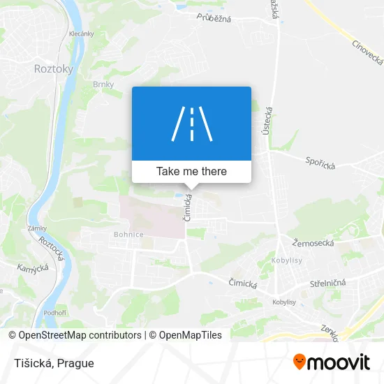Карта Tišická