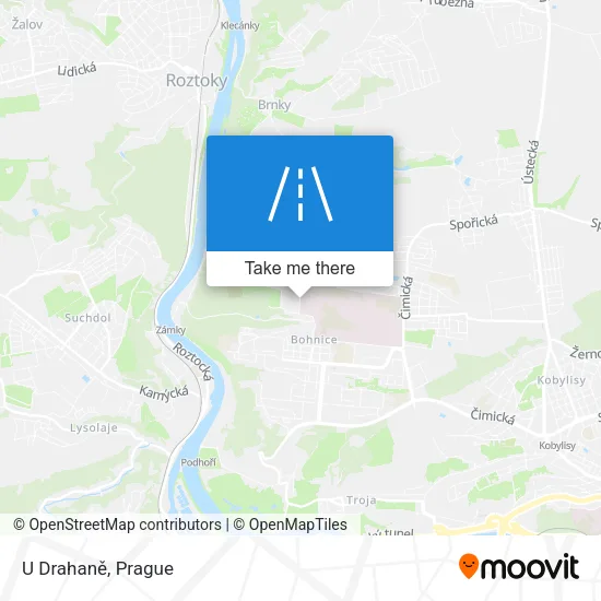 Карта U Drahaně