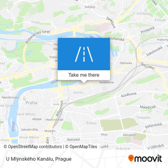 U Mlýnského Kanálu map