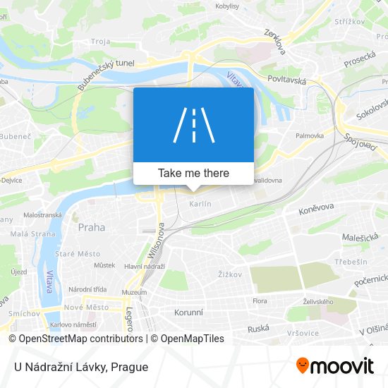 U Nádražní Lávky map