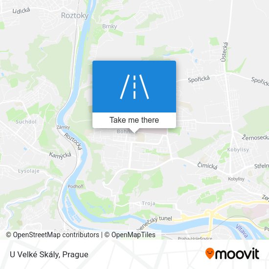 Карта U Velké Skály