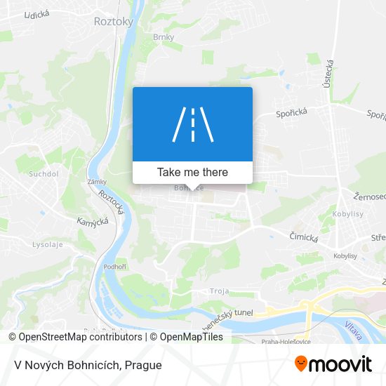 V Nových Bohnicích map