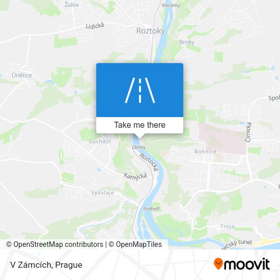 V Zámcích map