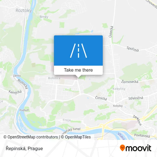 Карта Řepínská