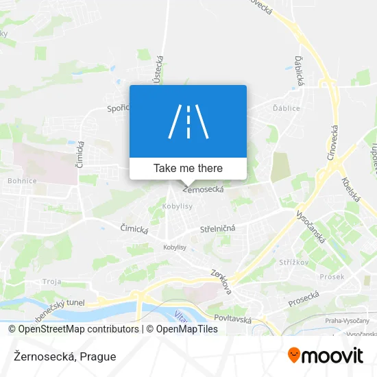 Карта Žernosecká