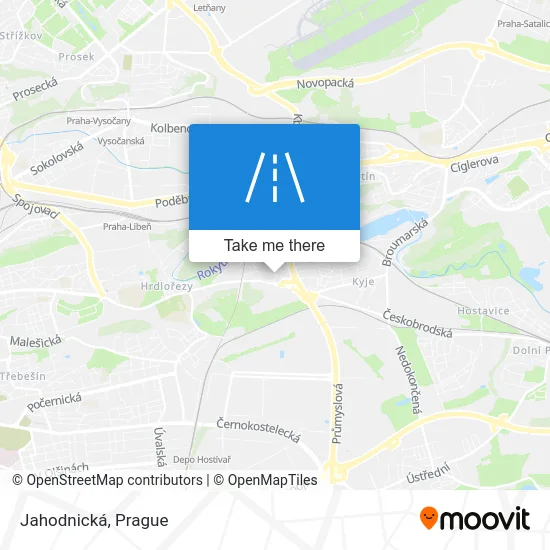 Карта Jahodnická