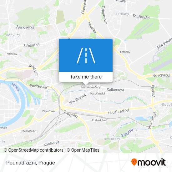 Podnádražní map