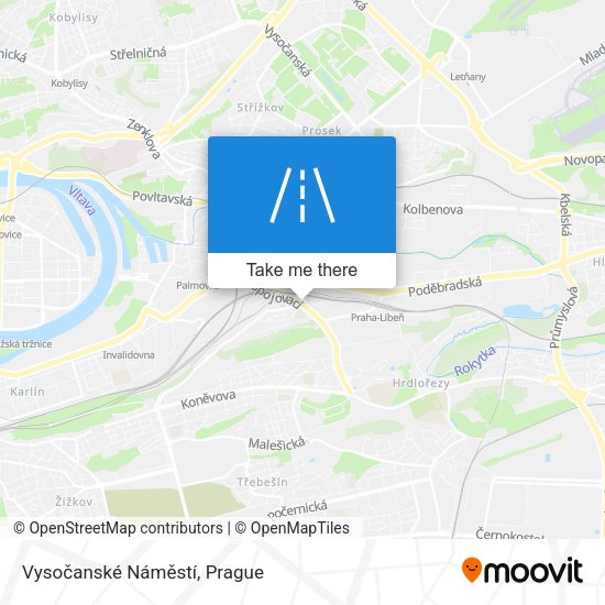 Vysočanské Náměstí map