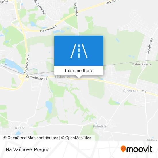 Карта Na Vaňhově