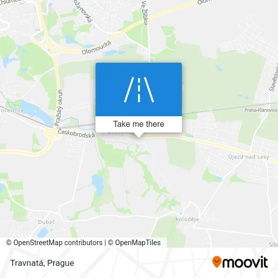 Карта Travnatá