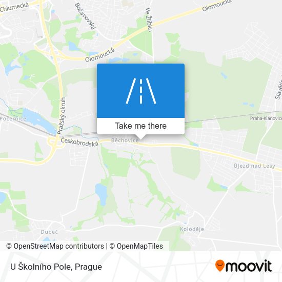 U Školního Pole map