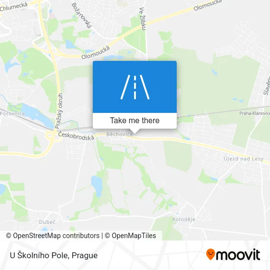 Карта U Školního Pole