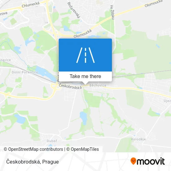 Карта Českobrodská