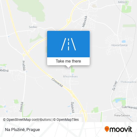 Na Plužině map