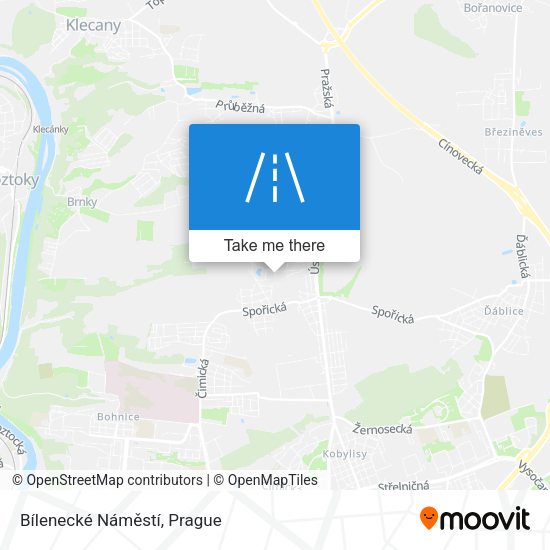 Bílenecké Náměstí map