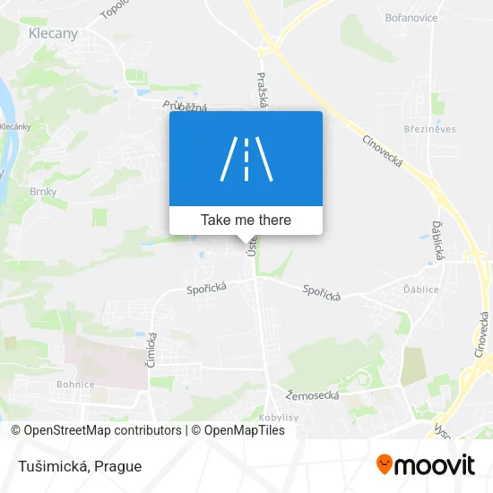 Карта Tušimická