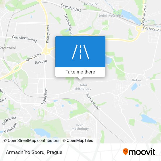 Armádního Sboru map