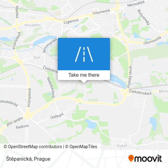 Štěpanická map