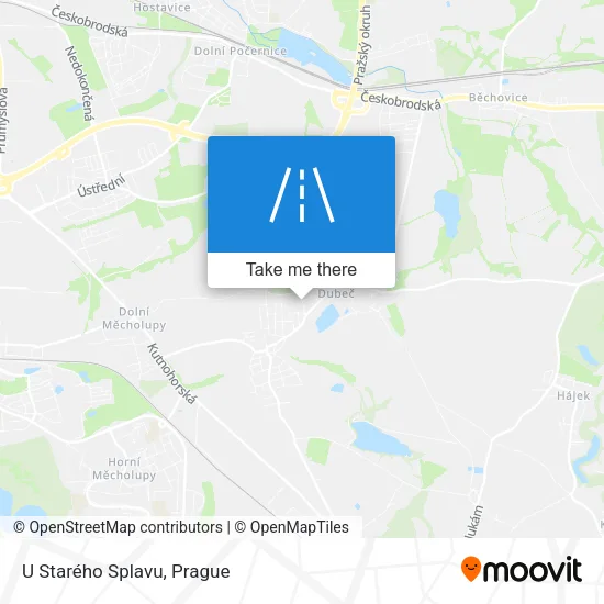 Карта U Starého Splavu