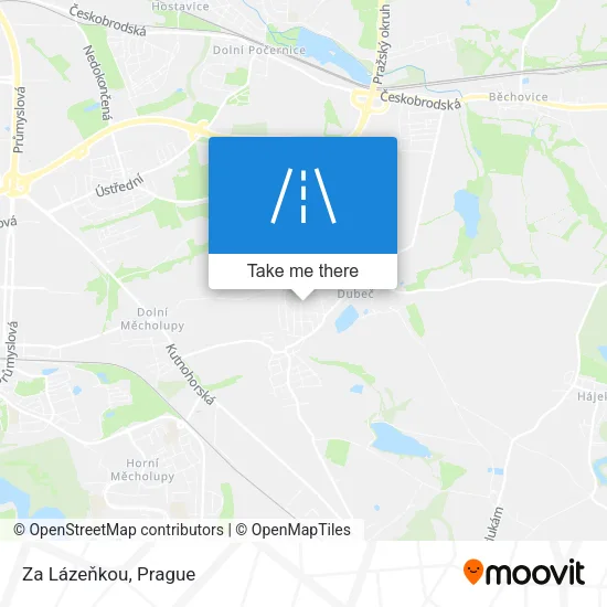 Карта Za Lázeňkou